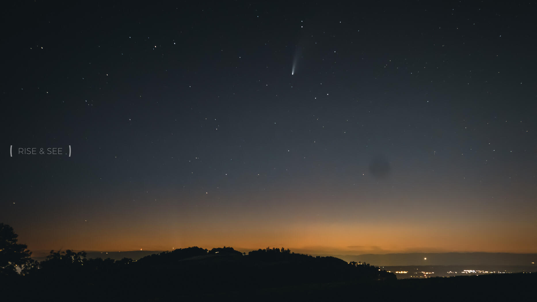 Comet Neowise over Gurten, Bern | © Rise & See